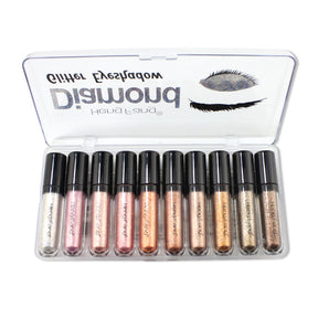 Pack Of 10 Heng Fang Diamond Glitter Eye Shadow