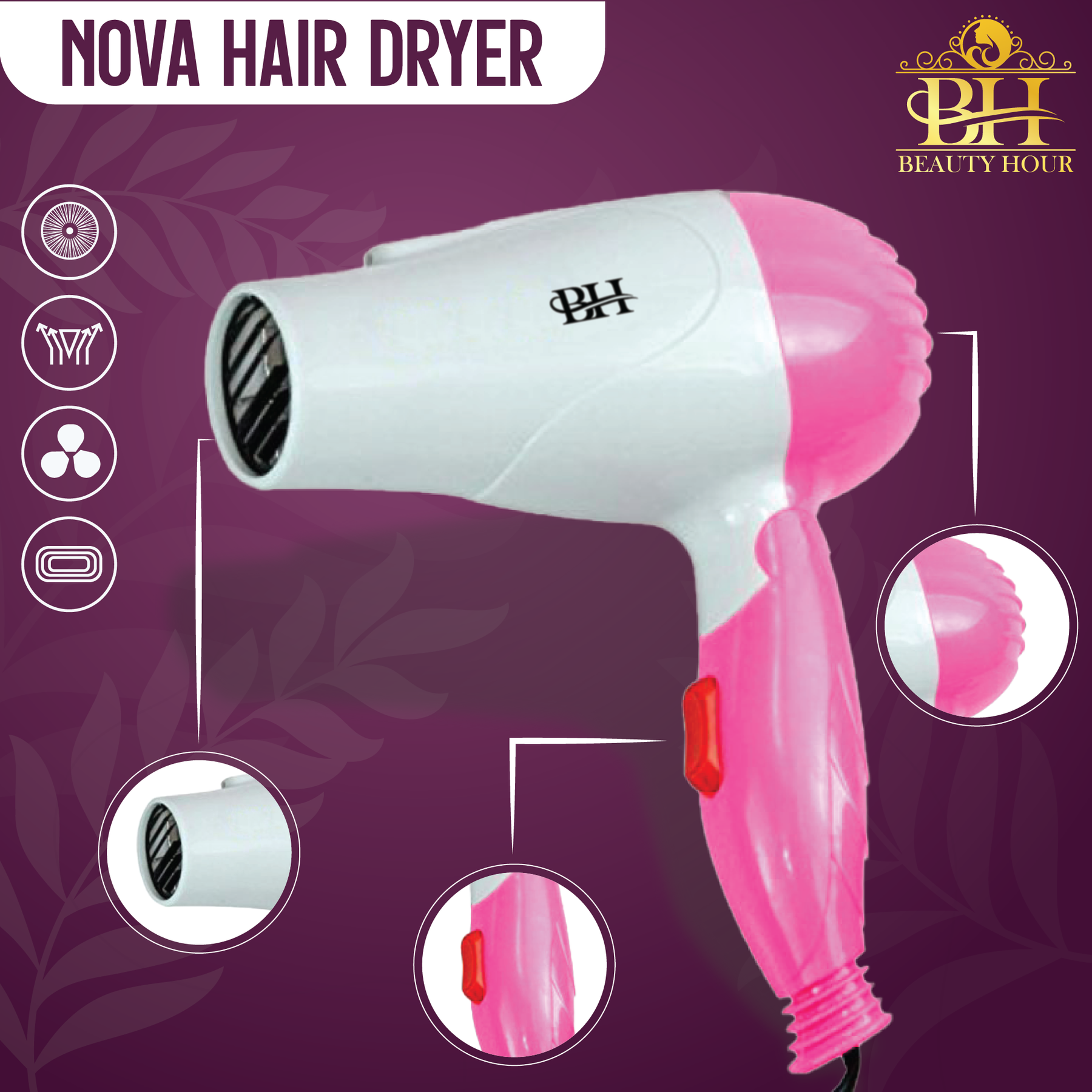 Nova Foldable Hair dryer